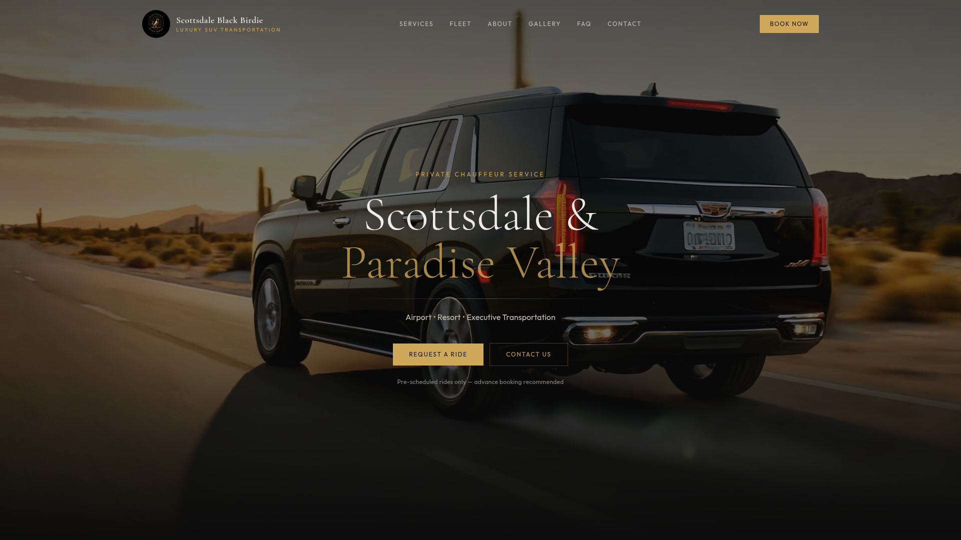 Scottsdale Black Birdie website preview