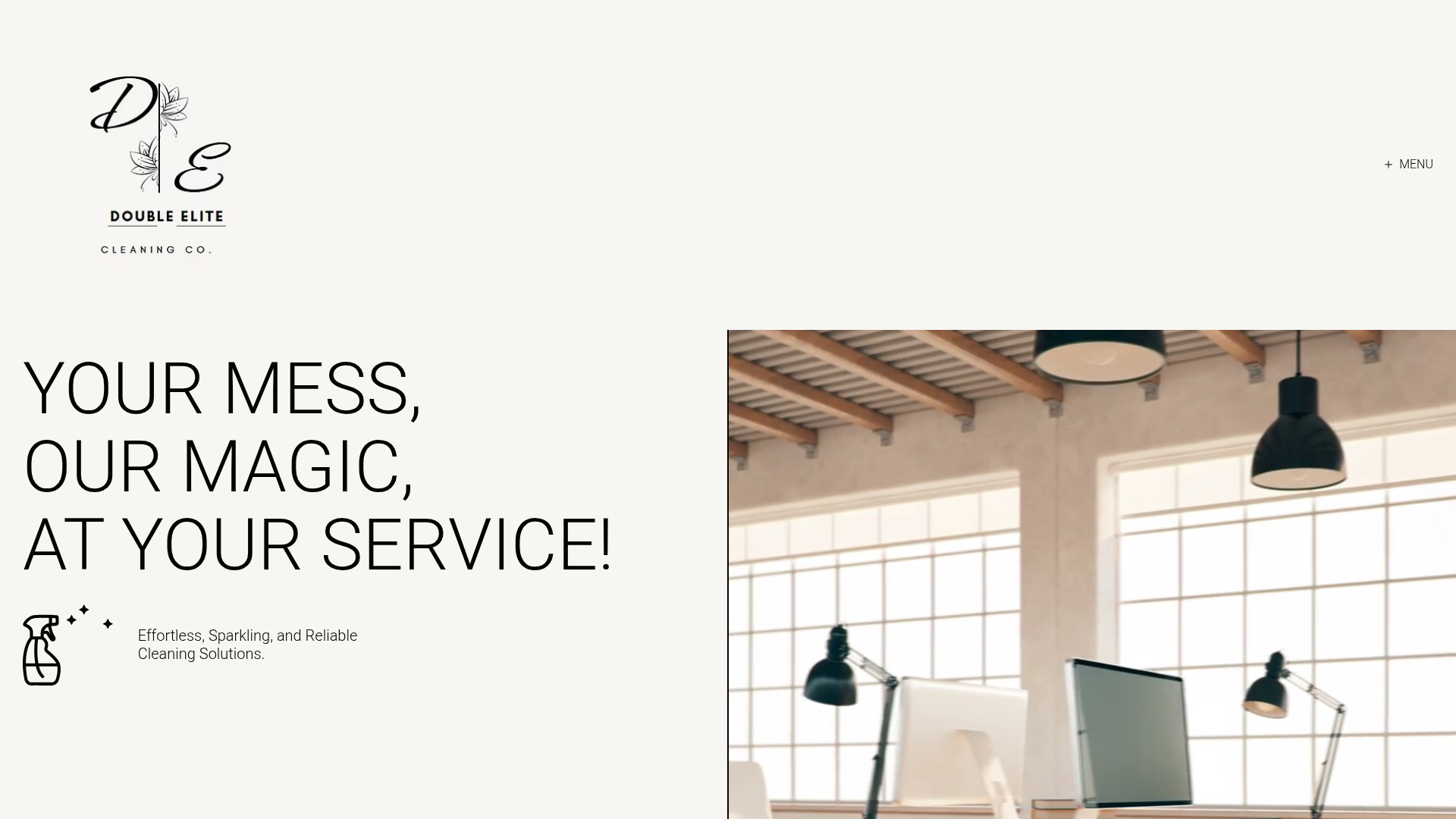 Double Elite Cleaning website preview